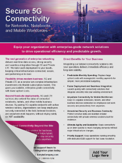 D&H CANADA ULC - Toolkit: Enterprise 5G and Private LTE Solutions for Connected Workforces