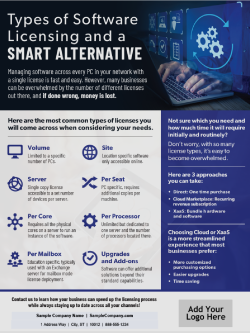 D&H CANADA ULC - Template: Types of Software Licensing and a Smart Alternative