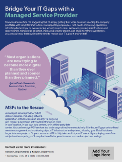 D&H CANADA ULC - Template: Bridge Your IT Gaps with a Managed Service Provider