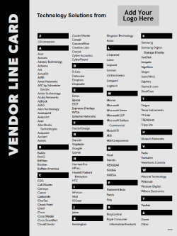 D&H CANADA ULC - Template: Line Card Templates