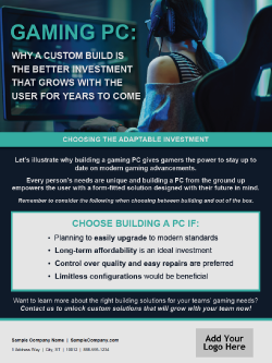 D&H CANADA ULC - Template: Gaming PC: Why a Custom Build Is the Better Investment