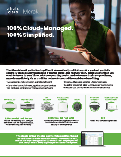 Cisco Meraki: 100% Cloud-Managed, 100% Simplified