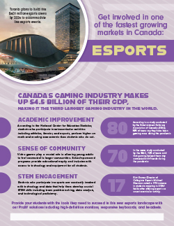 Get involved in one of Canada's fastest growing markets: Esports