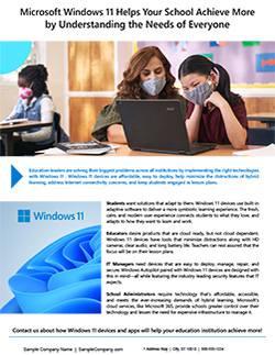 D&H CANADA ULC - Templates: Microsoft Windows 11 Helps Your School Achieve More